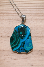 Pendentif Azurite Malachite