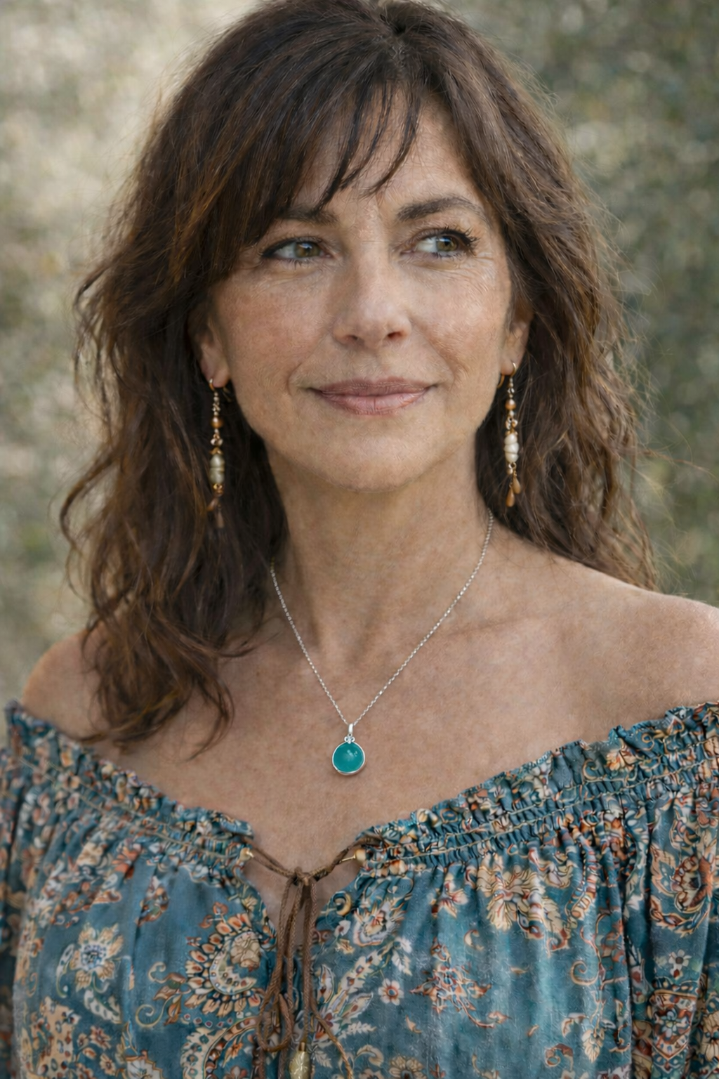 Pendentif Aqua Calcédoine