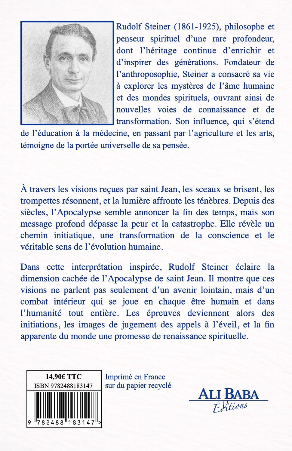 Quatrième de couverture de L’Apocalypse de Saint Jean, Ali Baba Éditions