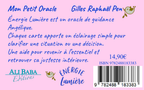 Quatrième de couverture du coffret Mon Petit Oracle Énergie Lumière