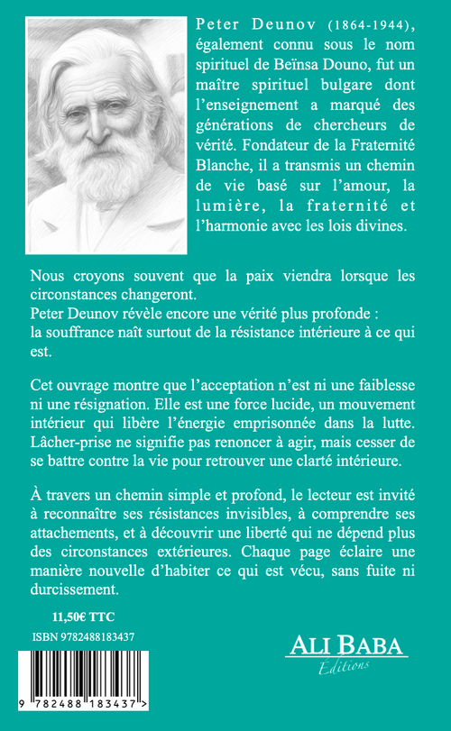 Quatrième de couverture du livre Acceptation et lâcher-prise