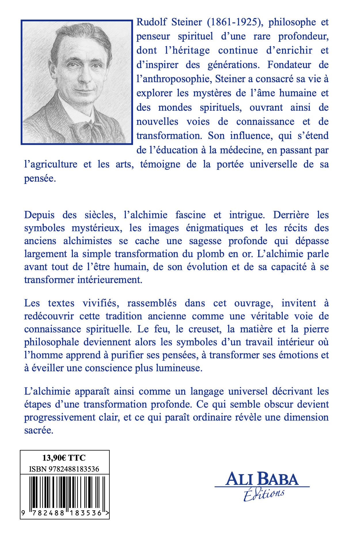 Quatrième de couverture du livre Alchimie de Rudolf Steiner