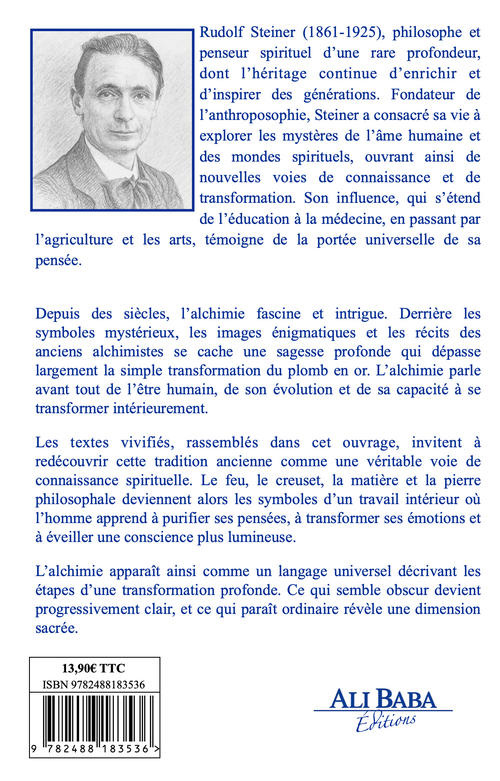 Quatrième de couverture du livre Alchimie de Rudolf Steiner
