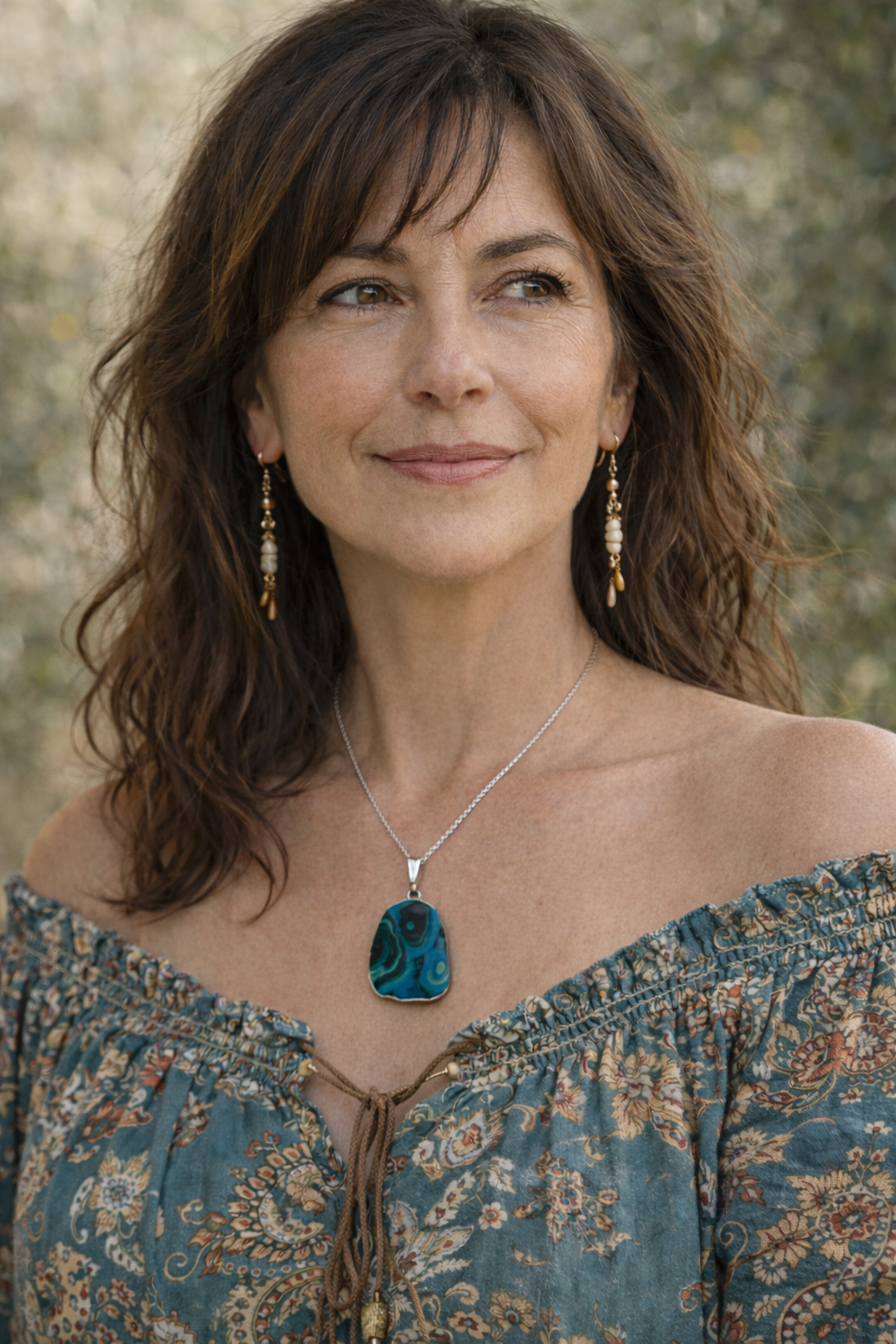 Pendentif Azurite Malachite