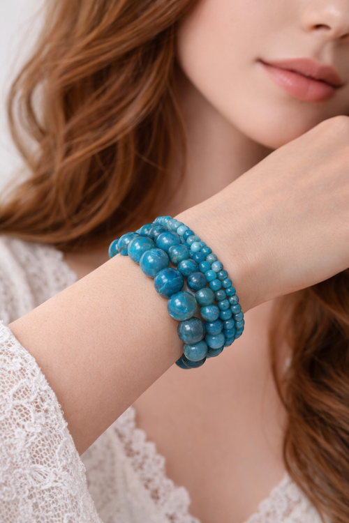 Bracelet Apatite bleue