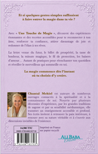 Quatrième de couverture d’Une Touche de Magie de Chantal Mehiel